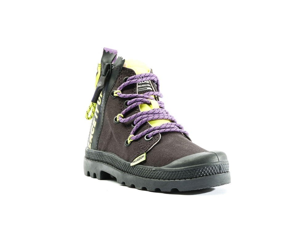 Botas Palladium PAMPA LACE IT Niños Negras | Costa Rica-08279